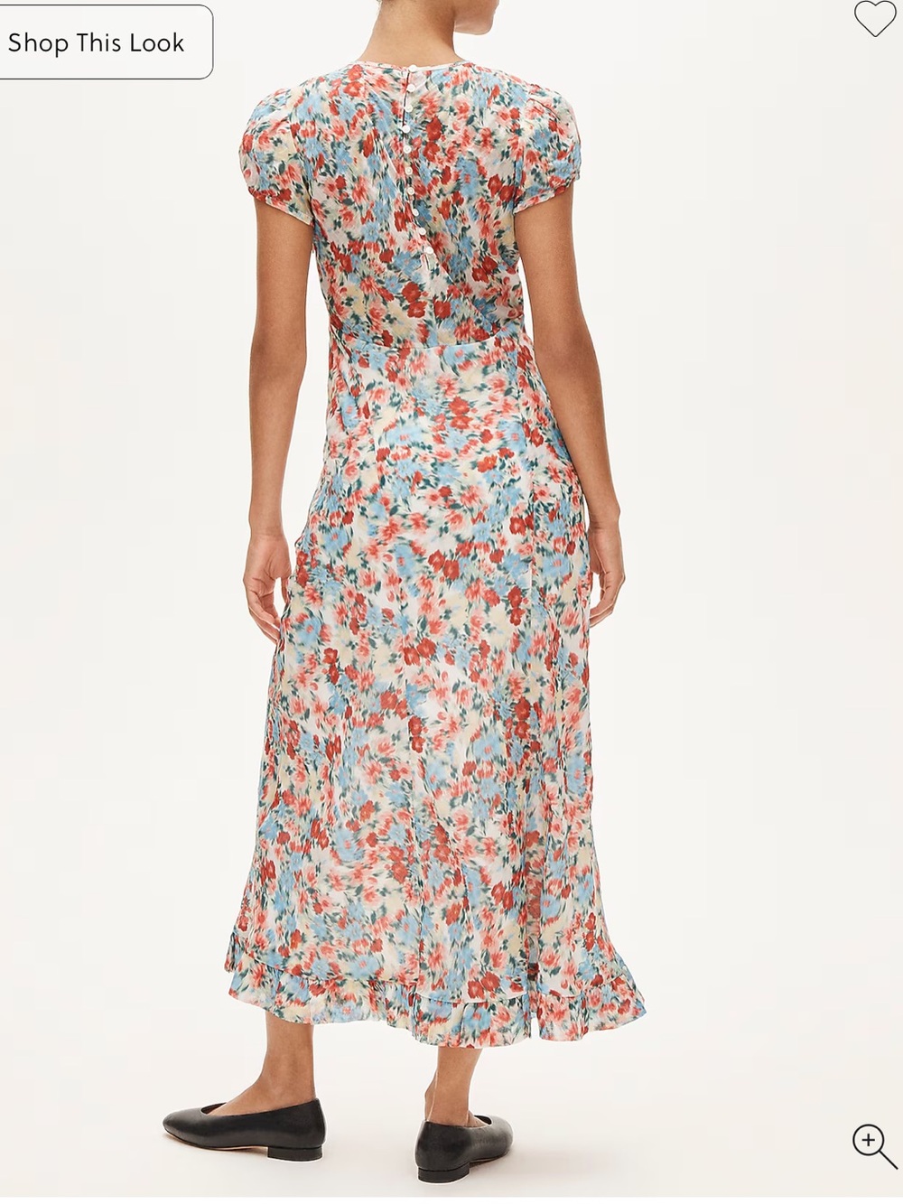 J.Crew Ruffle-hem midi dress 6 - Picture 3 of 6